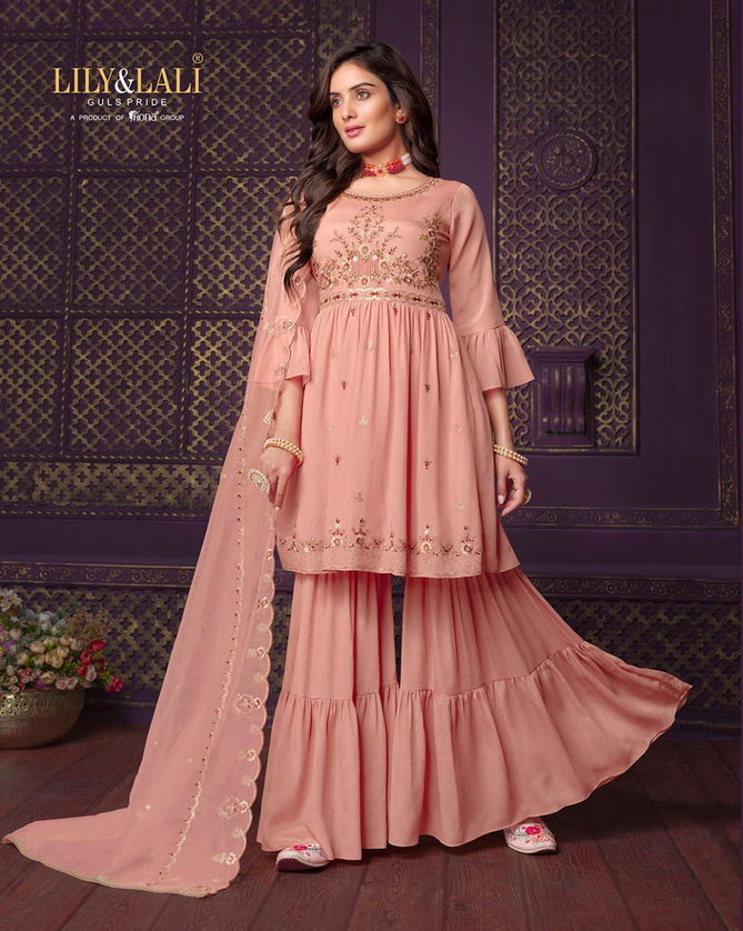 Eminent 2 By Lily And Lali Sharara Readymade Suits Catalog